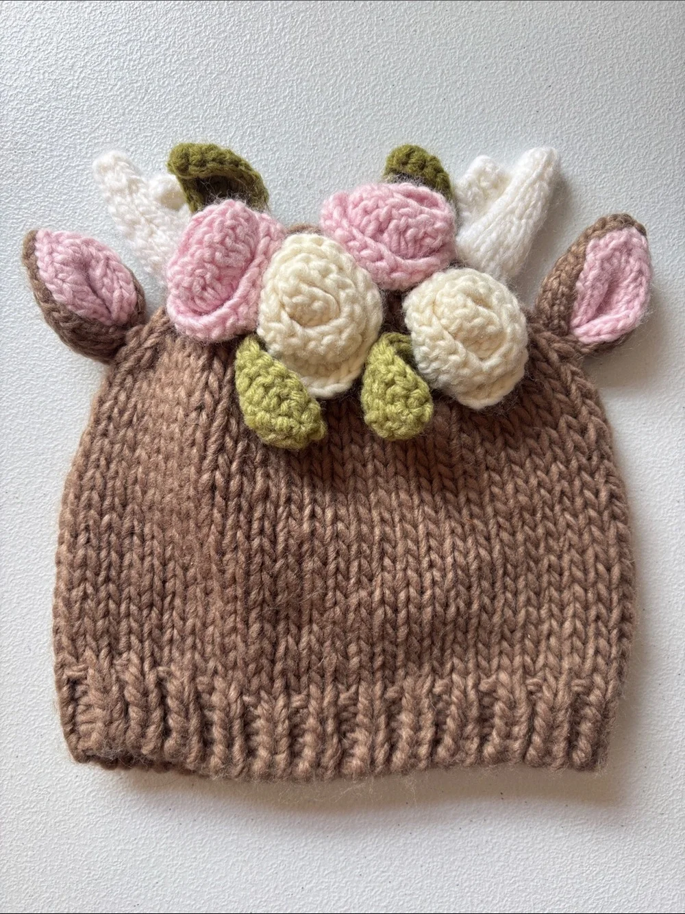 The Blueberry Hill Toddler/Kids Hartley Deer Knit Hat Medium